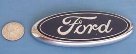 Yf12-7443156-aa Ford Blue Oval Emblem 4.75 Inch Wide X 1 7/8 High