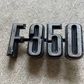 Yl34-16720-ba Ford Vintage F350 Metal Decal For A Truck