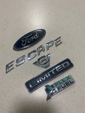 Yl84-7843550-ab Ford Oem 03-06 Escape V6 Limited Flex Fuel Rear Emblem Logo Nameplate Badge Set