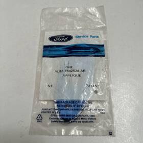 Yl8z-7842528-ab Ford Nos Oem Chrome And Blue Oval Name Plate Emblem Decal