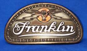 1922 Franklin Automobile Co. 9b Rare Vintage Original Radiator Emblem Badge