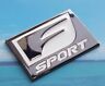 Fsport-w X1 Unbranded Silver White Metal Sport Emblem Decal Badge Sticker Lexus