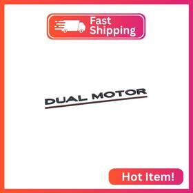Fn100207 Funce Dual Motor Emblem Sticker Underlined Badge Letters Accessories Compatible