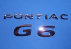 15290127 G6 Pontiac Rear Emblem Make Model Letters