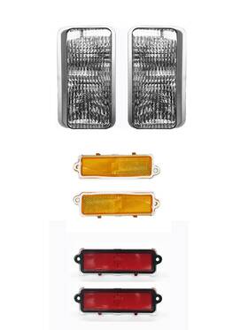 Goc-aex-h06-frls Gbodyparts 1978-79 Oldsmobile Cutlass H/o 442 Front And Rear Lighting Set