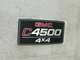 15129992 General Motors Gmc C4500 4x4 Topkick Black Red Emblem Nameplate Oem Nos Lh Or Rh Side