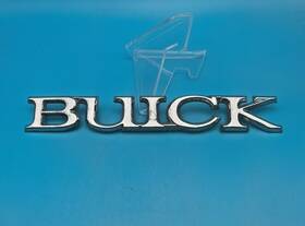 20477076 General Motors 1988-1992 Buick Regal Rear Trunk Lid Emblem Badge Chrome 6ftft Nos