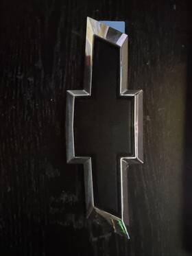 32052 General Motors Black Chevrolet Silver Emblem For Truck Or Car Never Used