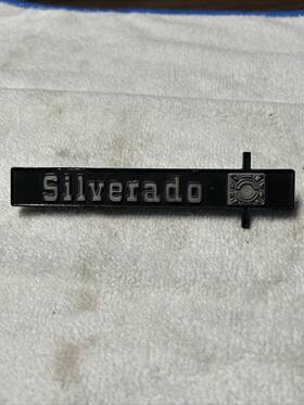 349308 General Motors 1975-1980 Chevy Truck C10 C20 Silverado Dash Board Badge Emblem Oem Original