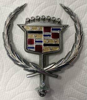 3634590 General Motors 1980s Cadillac Hood Ornament 1981 1982 1983 1984 1985 1986 1978 1988 1989 Used