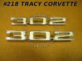 3927482 General Motors 3927481 1968 Camaro Nos 302 Front Fender Emblems Correct Rare Lh Rh Pair
