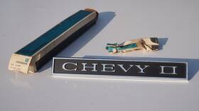 4229500 General Motors Nos Gm 1967 Chevy Ii Rear Tail Gate Name Plate Emblem And Fasteners