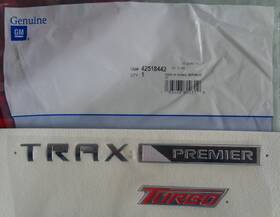 42518442 General Motors 2017 2018 Chevy Trax Premier Turbo Emblem Original Genuine Gm New 42518442 General Motors 2017 2018 Chevy Trax Premier Turbo Emblem Original Genuine Gm New