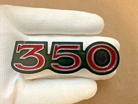 492434 General Motors Nos Original 1968-1969 Pontiac Firebird Inch 350 Front Hood Emblem Free Sh