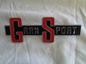 7602463 General Motors Genuine Gm 1966 Buick Inch Gran Sport Trunk Emblem - Used But Nice Oem
