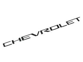 86528599 General Motors 2019-2025 Chevrolet Silverado Tailgate Lettering Reflective Black Vinyl