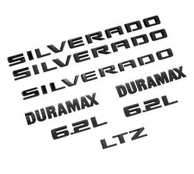 Ft19-ft26 General Motors 86539780 New Oem Gm Black Silverado Ltz Emblem Kit Fits Chevrolet 1500