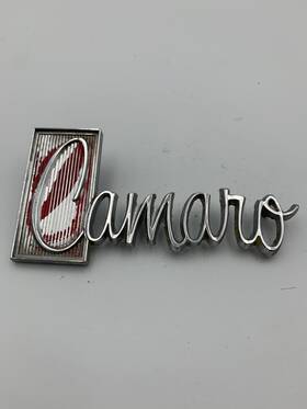 9869701 General Motors 1971 72 73 Chevy Camaro Trunk Lid Emblem Oem With Pins Gm