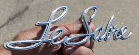 7740372 General Motors / Buick 1968 Lesabre Rear Quarter Panel Script Emblem Oem