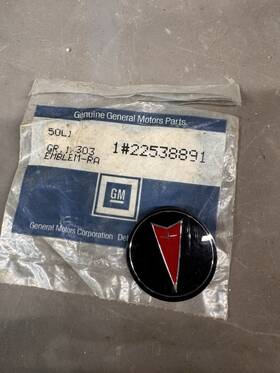 22538891 General Motors Gm Nos 1988-1991 Pontiac Grand Am Gt Se Front Grille Badge Trim Emblem Grill Oem Oe