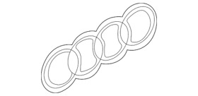 4k8-853-742-b-t94 Genuine Audi Emblem