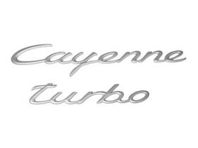 Cp83w9 Genuine Rear Emblem For 03-06 08 Porsche Cayenne Turbo