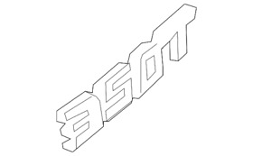 84983508 Genuine Gm Galvano Silver Emblem 350 T
