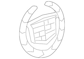 23491048 Genuine Gm Liftgate Crest And Wreath Logo