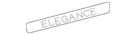 230-817-05-15 Genuine Mercedes-benz Nameplate