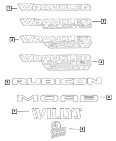 6bm451xfab Genuine Mopar Hood Decal