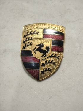 Q275cw Genuine Front Emblem For 1965-1994 Porsche 911 1966 1967 1968 1969 1970 1971 1972