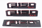 Gl3z-16720-c Gl3z-16720-d Lishio Xlt Red Black Fender Tailgate Emblem Badge For Ford