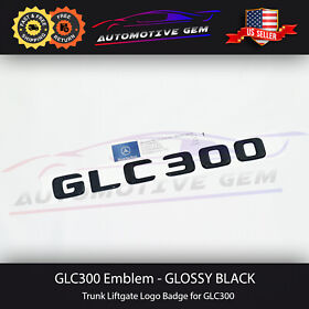 A2538171700 Glc300 Emblem Gloss Black Rear Trunk Letter Logo Badge Mercedes Amg X253 C253