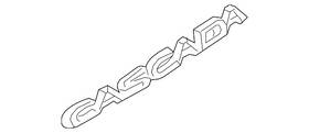 13489139 Gm Genuine Deck Lid Cascada Name Plate