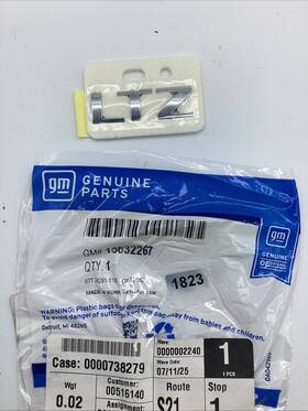 15832267 Gm 08-16 Chevrolet Malibu/impala/captiva Sport Deck Lid Ltz Emblem Oem New
