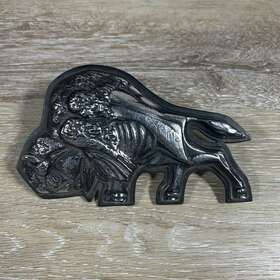 2006901 Gm 77 81 Chevrolet Bison Big Rig Semi Truck Emblem Badge 3 Pins Rare