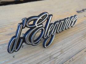 20082676 Gm Cadillac Dftelegance Pillar Emblem 1977 - 1979 Oem Metal Sail Panel