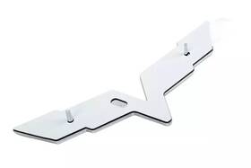 22901567 Gm Genuine Front Bumper Fascia Crossed-flags Emblem In Chrome