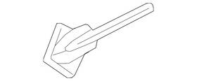 23183706 Gm Genuine Carbon Flash Metallic Front Fender Stingray Name Plate