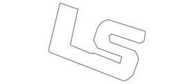 23256182 Gm Genuine Center Pillar Trim Level Ls Logo