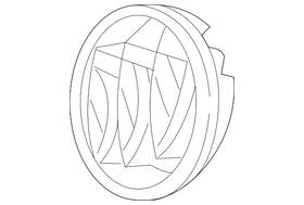 23286071 Gm Genuine Front Grille Tri-shield Emblem In Chrome