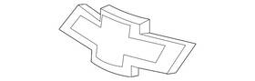 23373666 Gm Genuine Black Grille Emblem