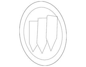 25759434 Gm Genuine Front Grille Tri-shield Logo