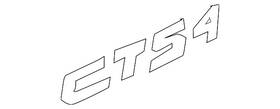 25789084 Gm Genuine Bright Chrome Deck Lid Cts 4 Emblem