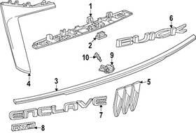 26509922 Gm Buick Oem 2025 Enclave Inch Nameplate New In Package