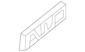 26697485 Gm Genuine Deck Lid Awd Emblem