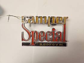 331566 Gm Used Oem Fender Emblem 1978-82 Chevrolet Camper Special Gvw 8200 Sc16