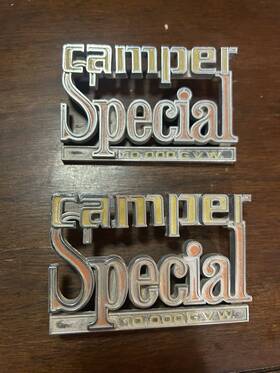 335600 Gm 73-80 Camper Special Emblems Gmc Silverado 10000 Gvw Part #335600 Squarebody