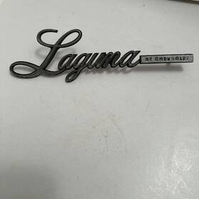 336308 Gm Vintage Oem Chevy Laguna By Chevrolet Metal Emblem Badge Early 70 S