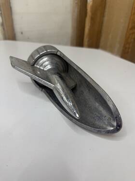 3738983 Gm Oem Lh 1957 Chevy Bel Air Rocket Bullet Hood Ornament Mounting Bracket Scoop